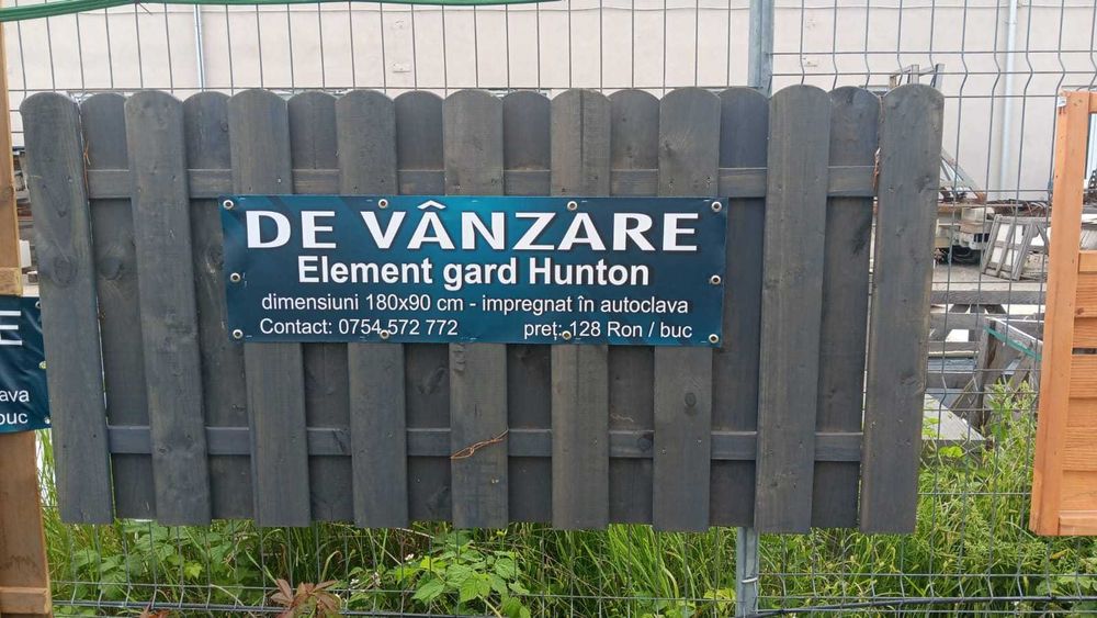 Panouri de gard din lemn, stalpi