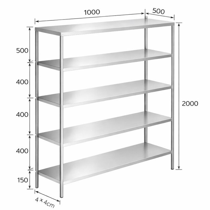 Стеллаж | полка | нержавейка