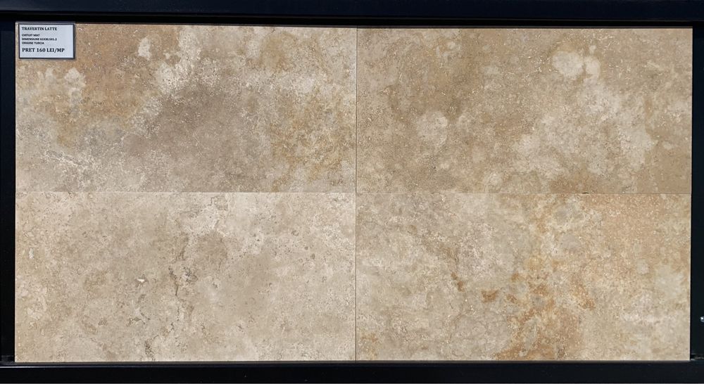 Travertin 61x30.5x1.2 chituit, mat.