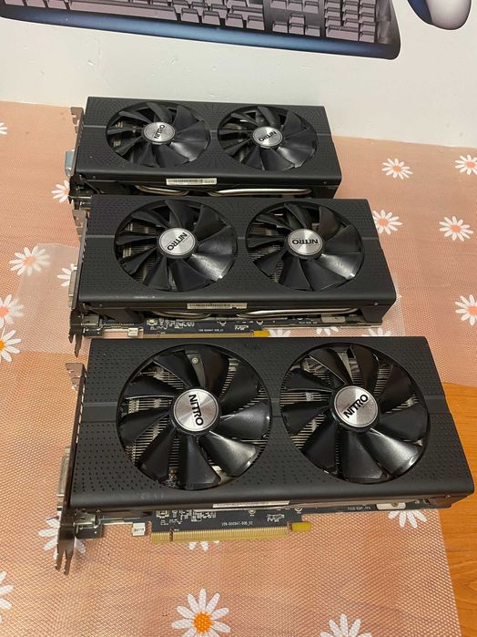 Placa video RX470 Saphire Nitro  8 Gb DDR5 / 256 biti, garantie 6 luni