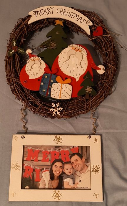 Decoratiune Craciun cu rama foto