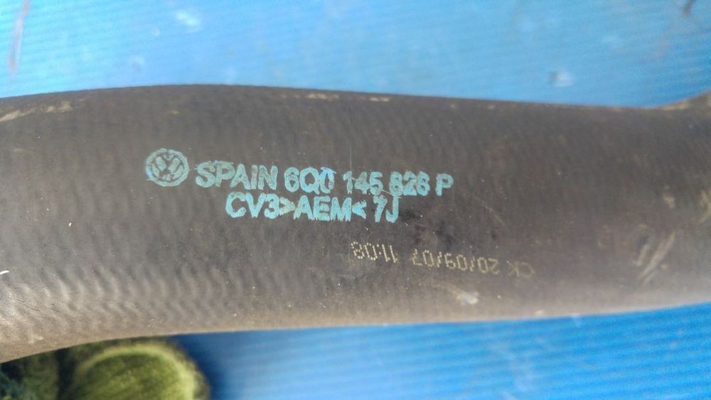 furtun intercooler 1.4 tdi bnm vw polo 9n2 skoda fabia 1seat ibiza cordoba a2 fox roomster