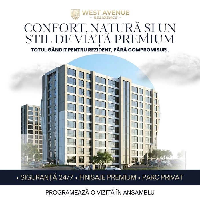 Studio- gated community premium-10 minute de București
