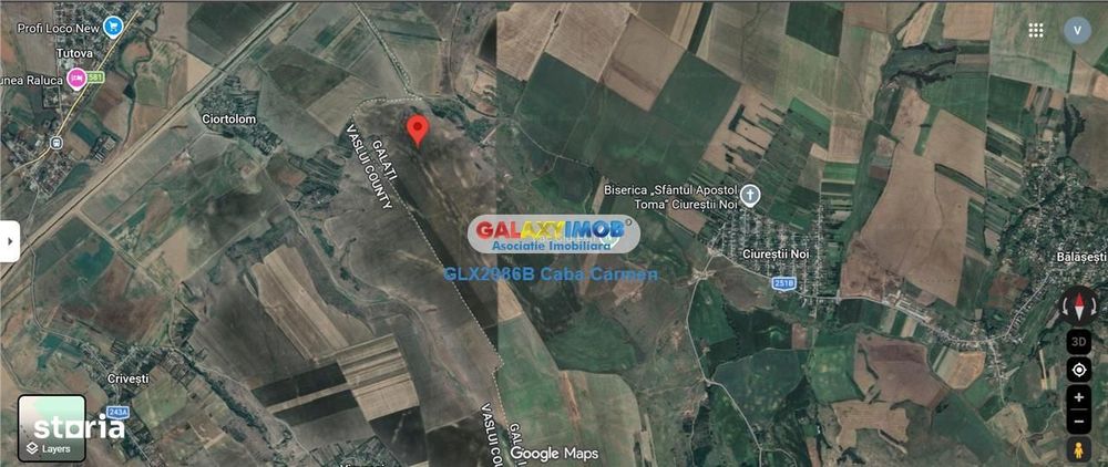 De vanzare teren agricol, extravilan in Loc. Balasesti, Jud. Galati
