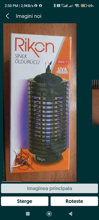 Lampa UV antiinsecte Rikon