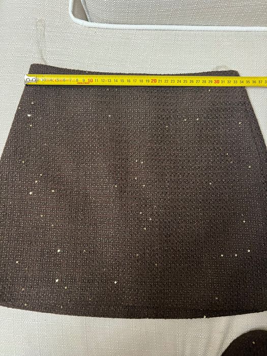 Сет в кафяво с пола и блейзър