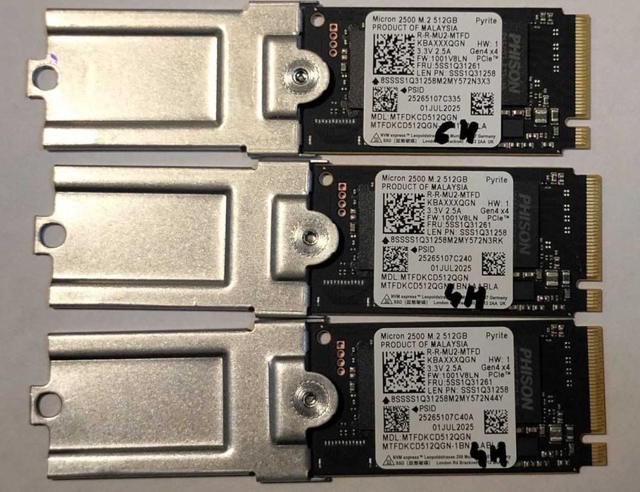 SSD M2 Nvme 512GB PCIe gen4, Garantie, format 2280, 2242
