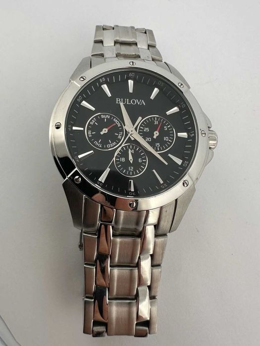 Bulova 96C107 41 mm Silver Tone Stainless Steel