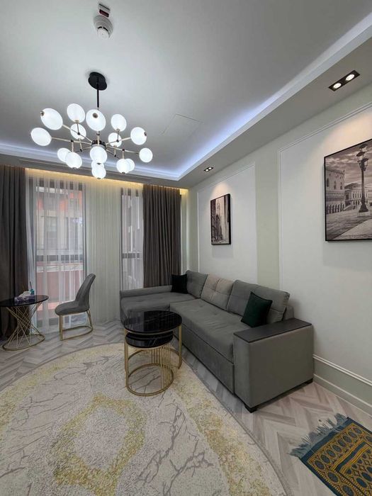 СРОЧНО! Nest One Б блок,  2 комнатная 43.2м2 Евро ремонт с обстановкой