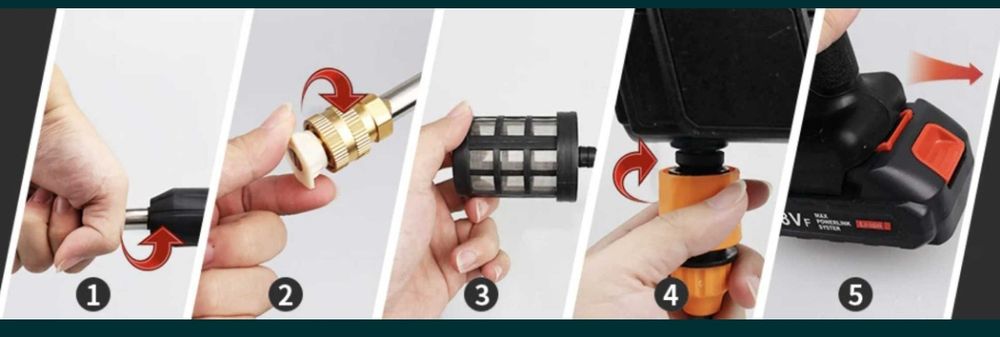 Акумулаторна водоструйка ТАЙГА за кола  дом и градин/ 36v/8ah