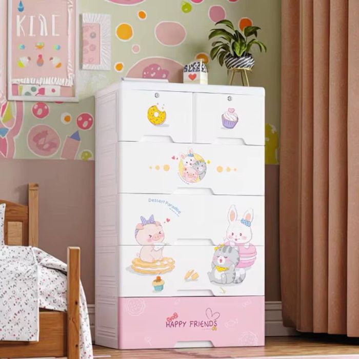 Камод детский с 5 ящиками Panda / Happy Friends