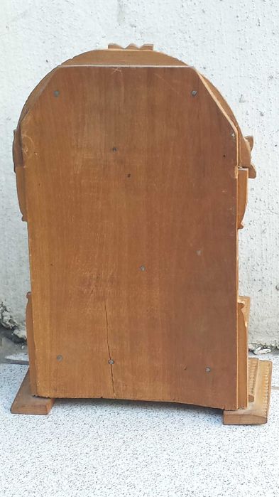 Рядка Старинна Дървена Статуетка на Индийската Богиня-Войн Дурга