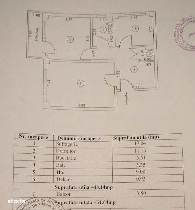 Apartament 2 camere decomandat, zona Buzaului.