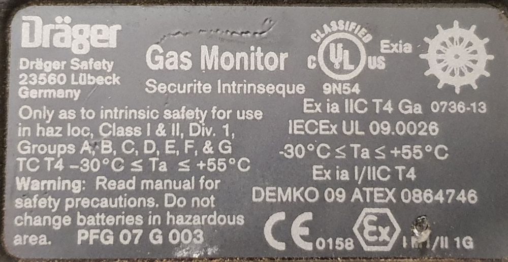 Detector CO2 Dräger PAC7000 la superpret