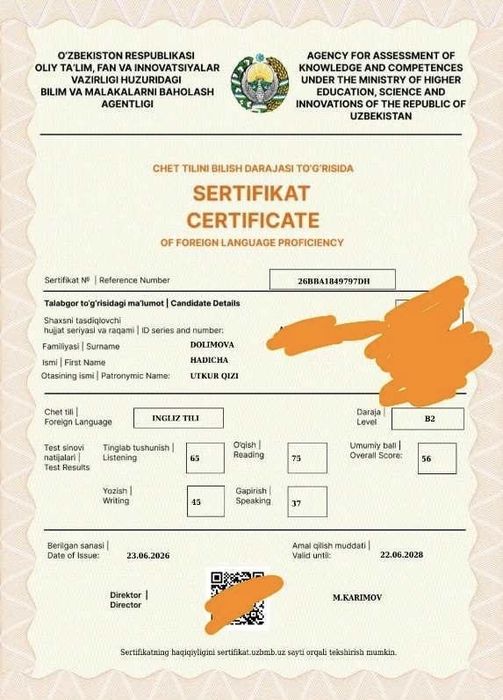 Repititor ingliz tilidan qoshimcha ustoz