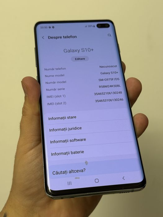 Samsung Galaxy S10+ Plus 128 GB, Green Emerald Excelent