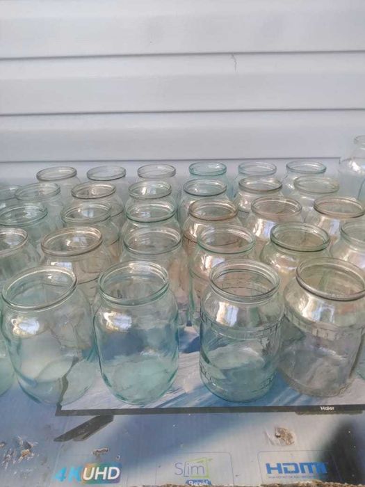 Банки стеклянные б/у  разного объёма