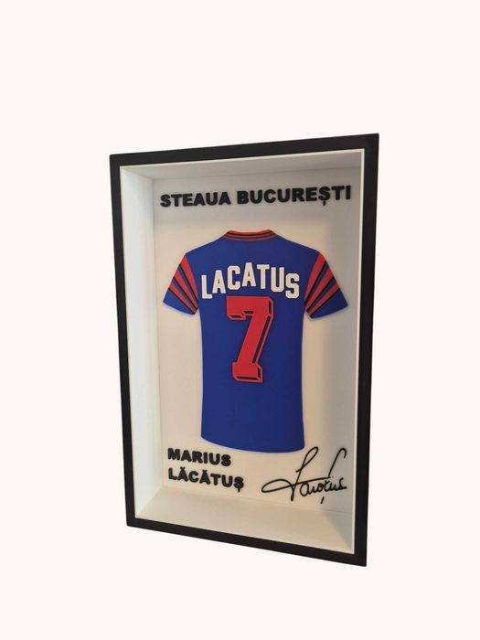 Ramă Tablou Marius Lăcătuș — Printat 3D | Decor Fotbal