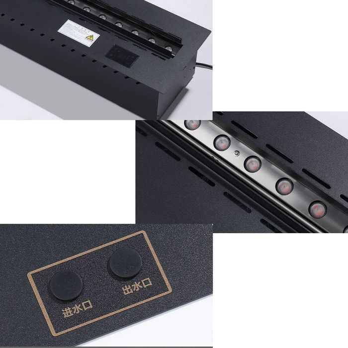 Електрическа декоративна камина изкуствен пламък за вграждане огън