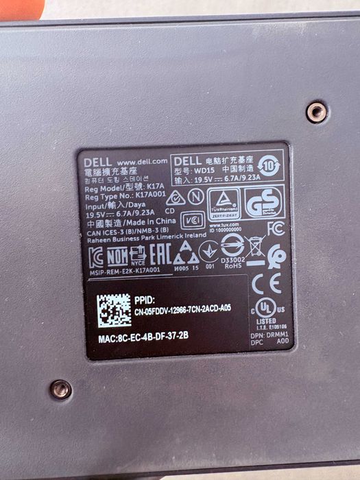 DOCK Dell K 17A+ Incarcator DELL 130w