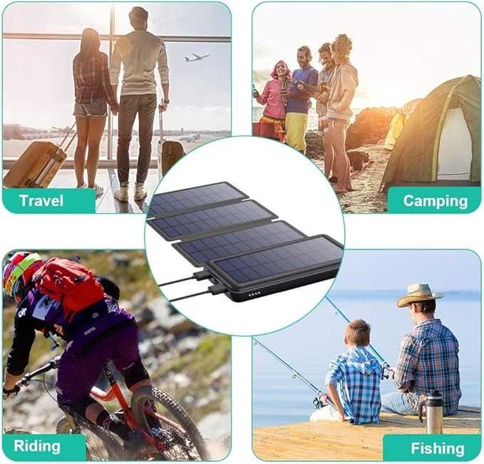 Соларна батерия с 4 соларни панела HETP