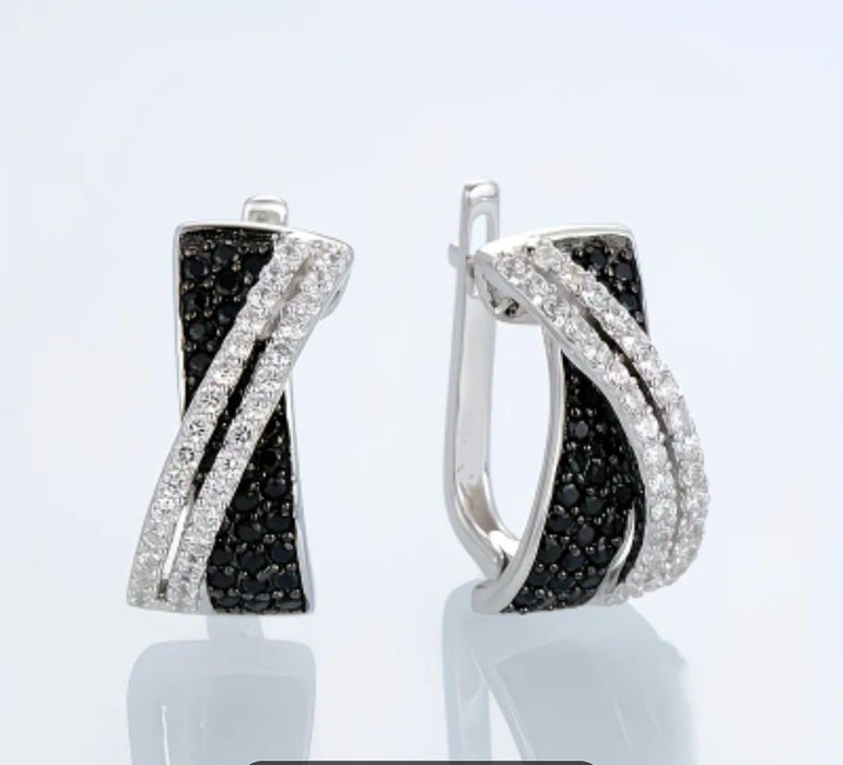 Серьги на английской застёжке