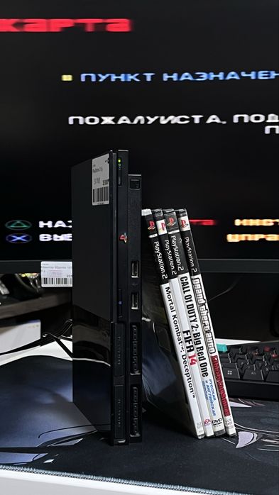 PS2 Slim | плейстейшен 2 слим | с 2 Джостиками