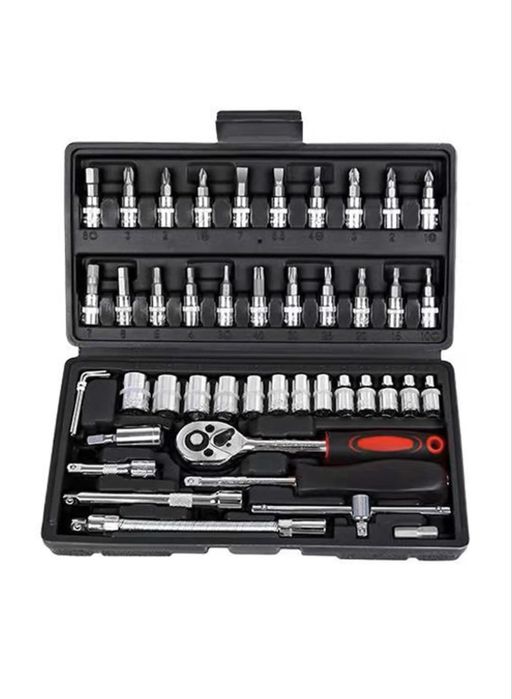 Trusă scule cu clichet și biți – set complet