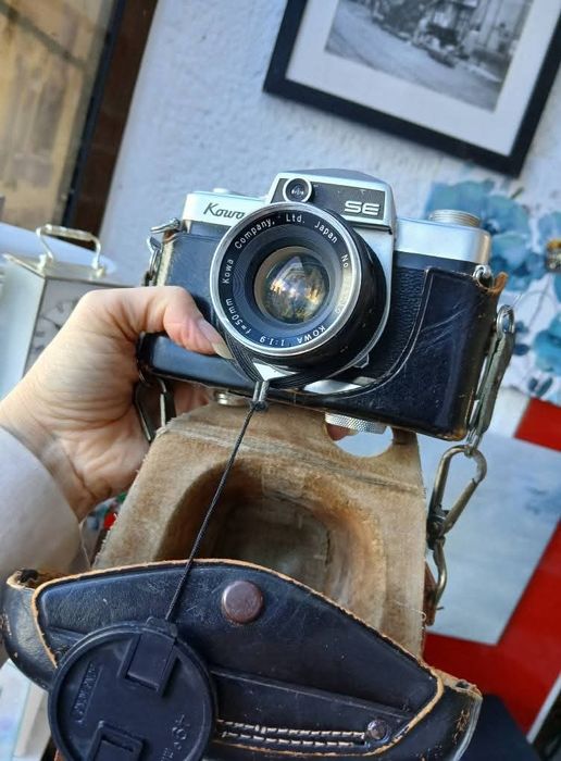 Aparat foto pe film Kowa SE japonez cu obiectiv 50mm f/1.9