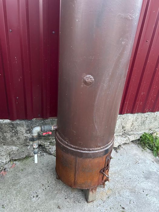 Ansamblu  boiler pe lemne pentru apa calda 100L