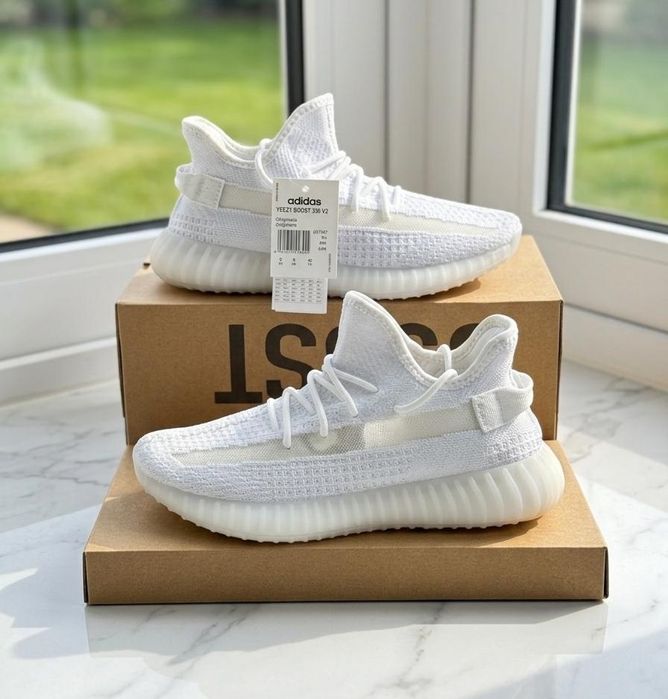 Adidasi Yeezy Boost 350 V2 White Alb Premium