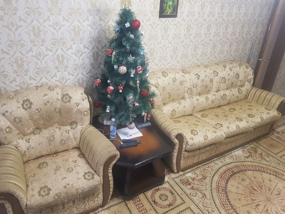 Раскладной диван и кресло