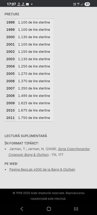 Bang&Olufsen Beolab 4000 pereche boxe activa boxa