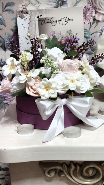 Мыльный букет ручная работа