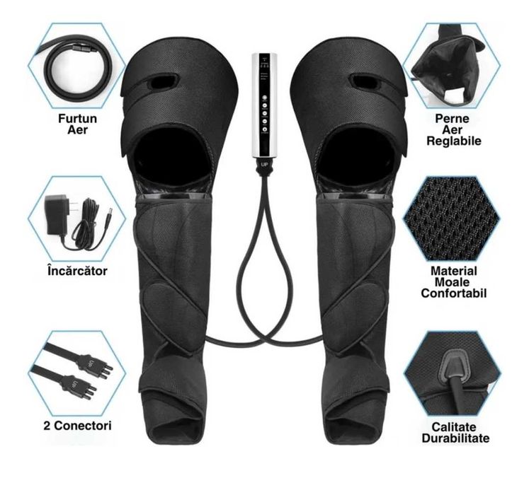 Vand Aparat masaj picioare Pro Massager , drenaj limfatic, 3 programe masaj picioare, 3 niveluri intensitate
