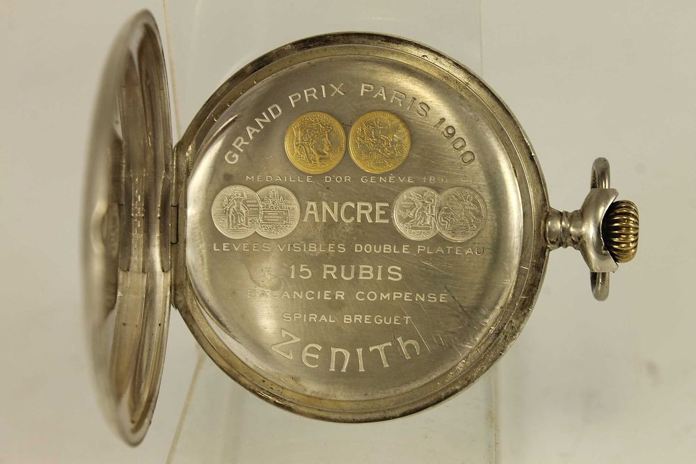 Швейцарски Сребърен Джобен ZENITH Grand Prix Paris 1920's