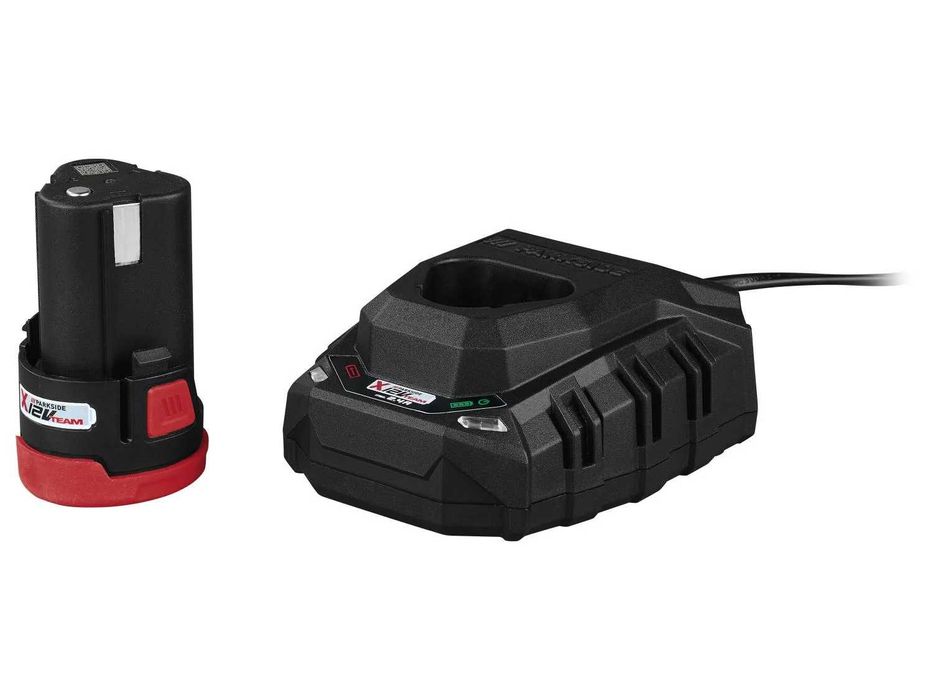 Комлект Нов Акумулаторен храсторез Parkside с батерия и зарядно 12V 2A