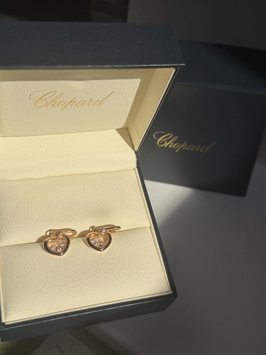 Нови обеци Chopard happy diamonds