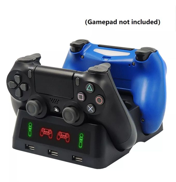 4на Док Зарядна Станция PlayStation 3 Ps4 пс4 PS VR  Move контролер