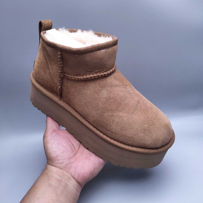 Ghete UGG 5 Cm Maro Inchis