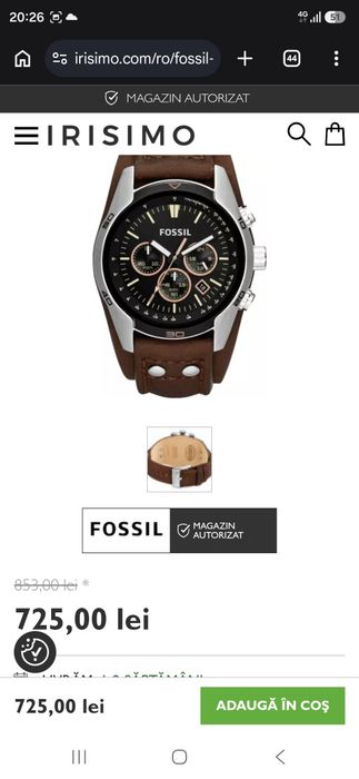Ceas Fossil barbati curea piele