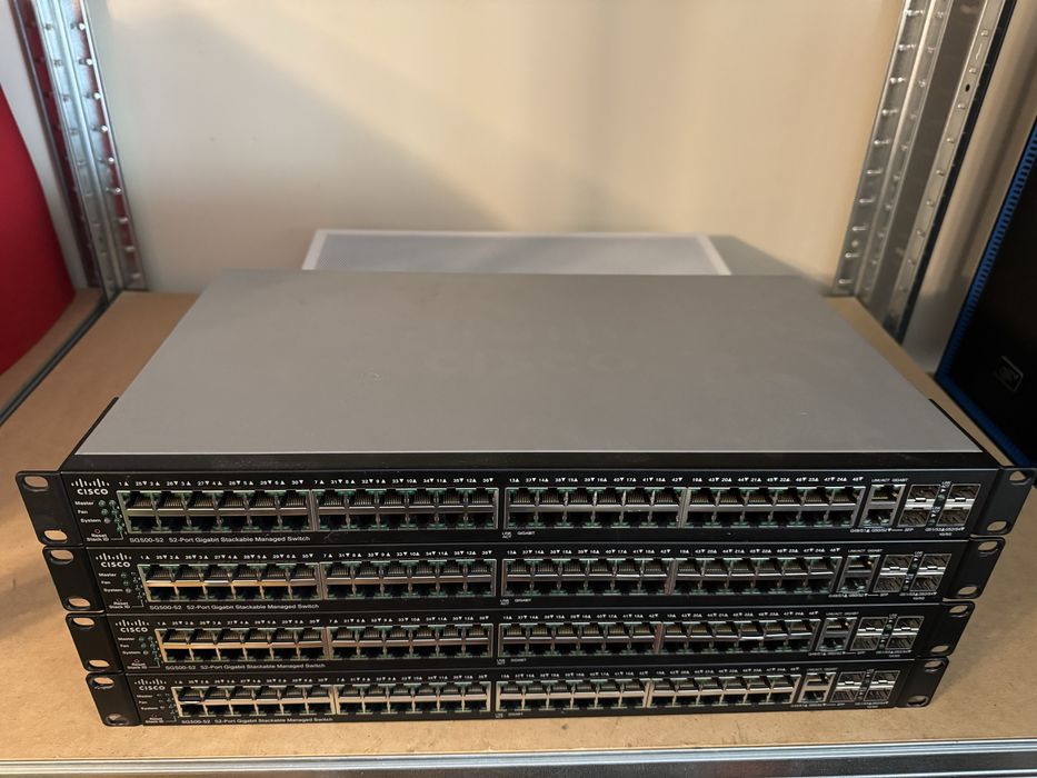 Stack 4 bucati switch Cisco SG500-52