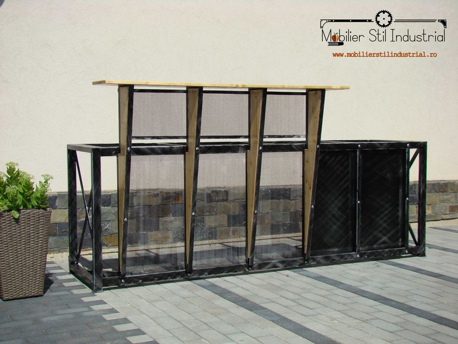 Receptie stil industrial.Totul pe comanda