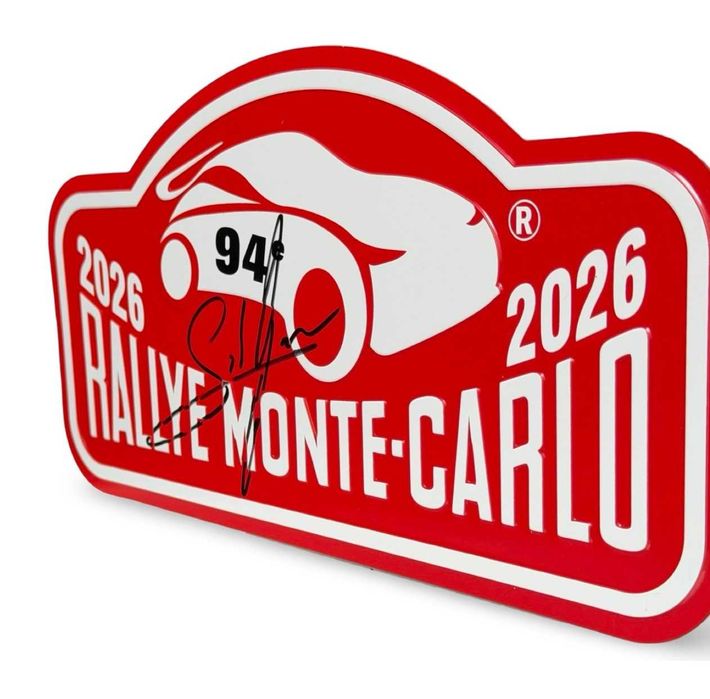 Placuta oficiala Rallye Monte-Carlo 2026 S Ogier