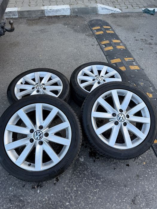 Vand Jante / Roti 5x112 R17 originale vw golf passat  impecabile seat skoda 5x112 R17 R16h