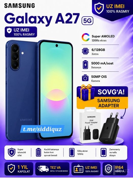 A27 5G Naqt va Nasiyaga