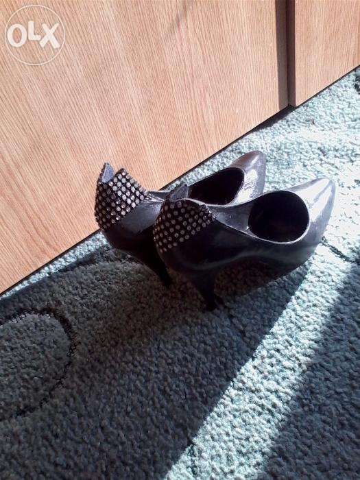 Pantofi negri toc 8 cm