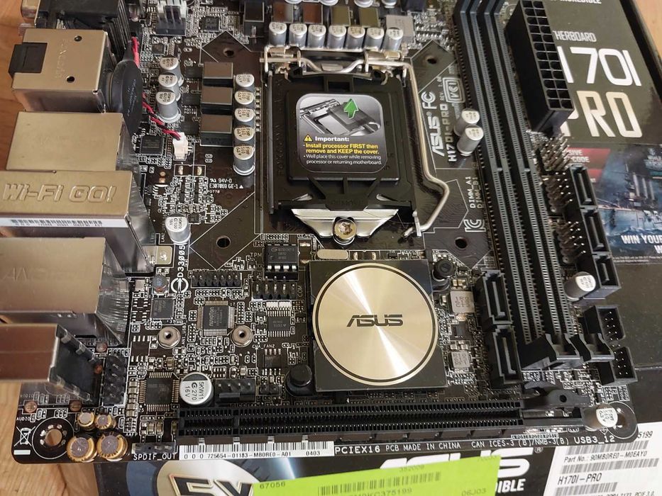 Asus H170I Pro Wi-Fi Mini-ITX, LGA 1151
