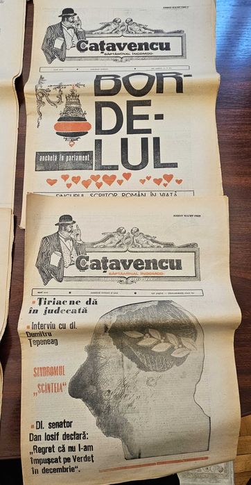 Lot 10 ziare vechi colectie Catavencu si Catavencu International - Anul 1 (1990)