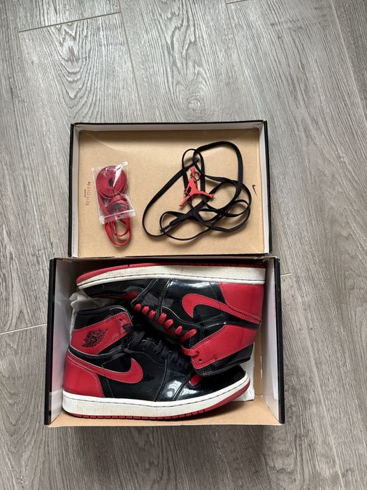 Jordan 1 high Patent bred